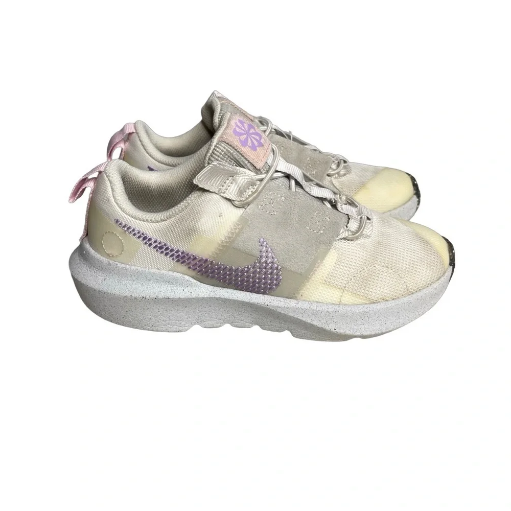 Nike kids Crater Impact sneakers. Toddler size 13C white gray lilac used